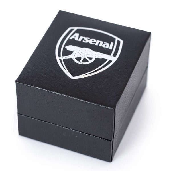 arsenal fc 18ct gold plated on silver signet ring s
