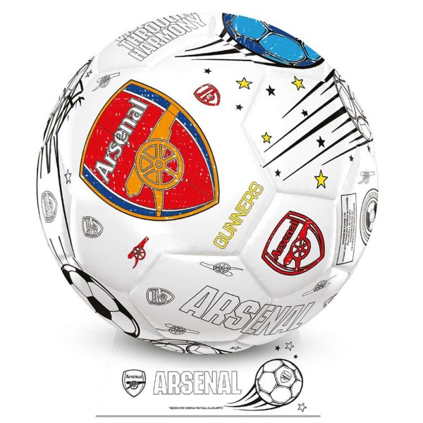 arsenal fc 'colour in' mini football set