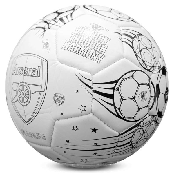 arsenal fc 'colour in' mini football set