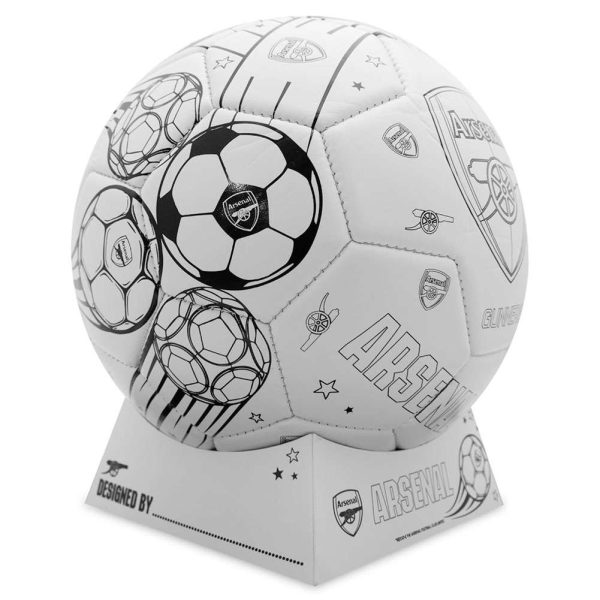 arsenal fc 'colour in' mini football set