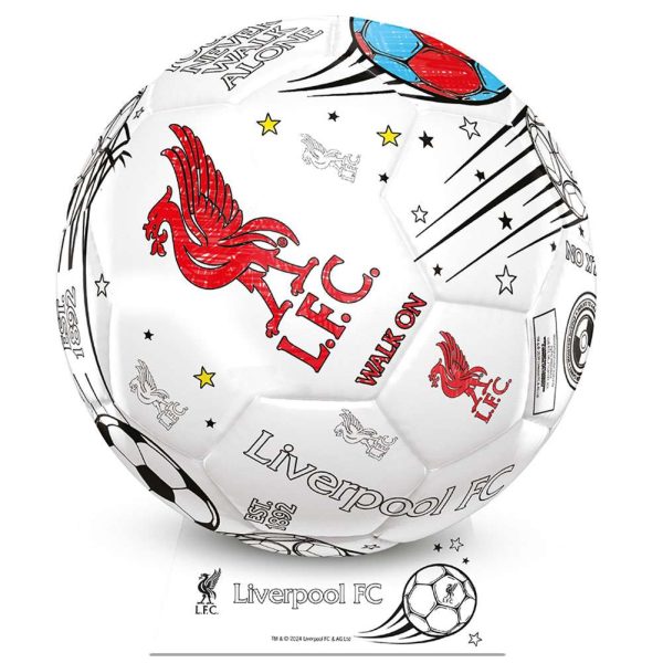 liverpool fc 'colour in' mini football set