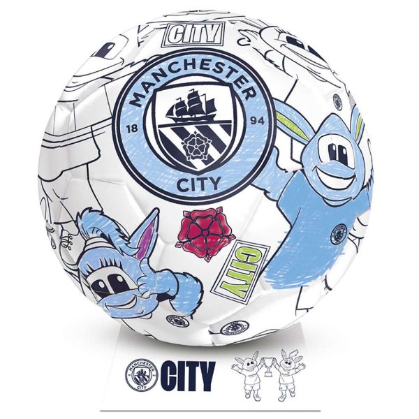 manchester city fc 'colour in' mini football set
