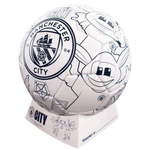 manchester city fc 'colour in' mini football set