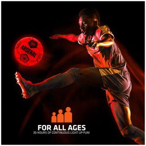 arsenal fc led glow football