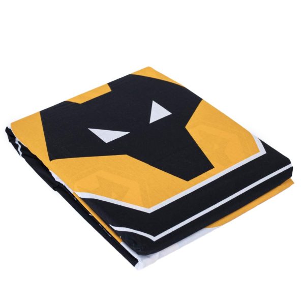 wolverhampton wanderers fc pulse single duvet set