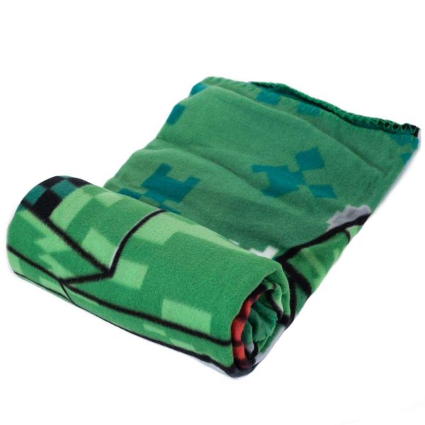 minecraft boom fleece blanket