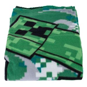 minecraft boom fleece blanket