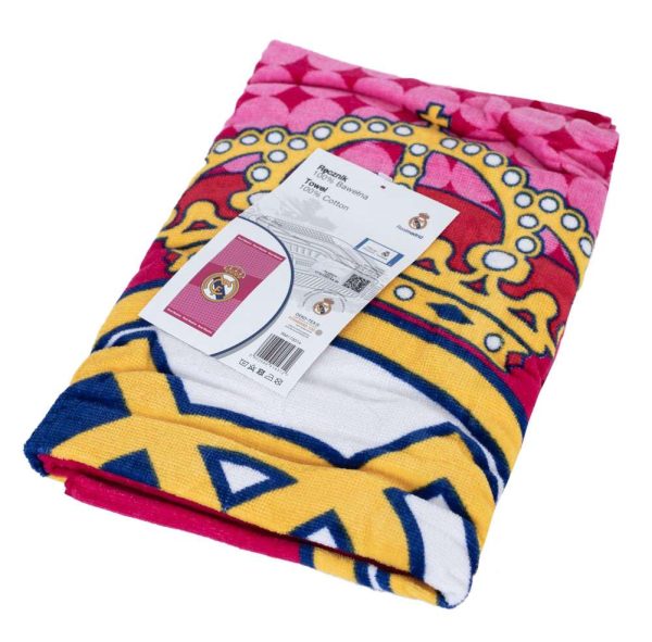real madrid fc pink towel