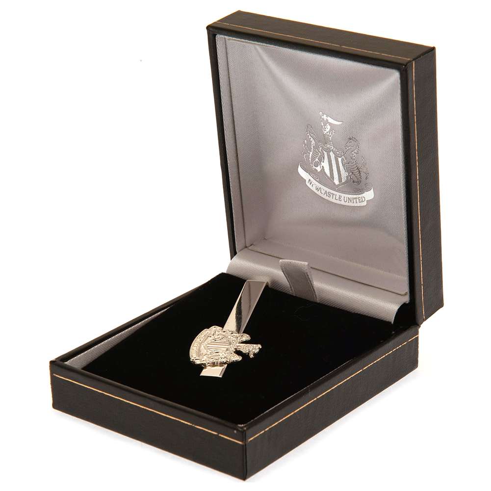 newcastle united fc silver plated tie slide