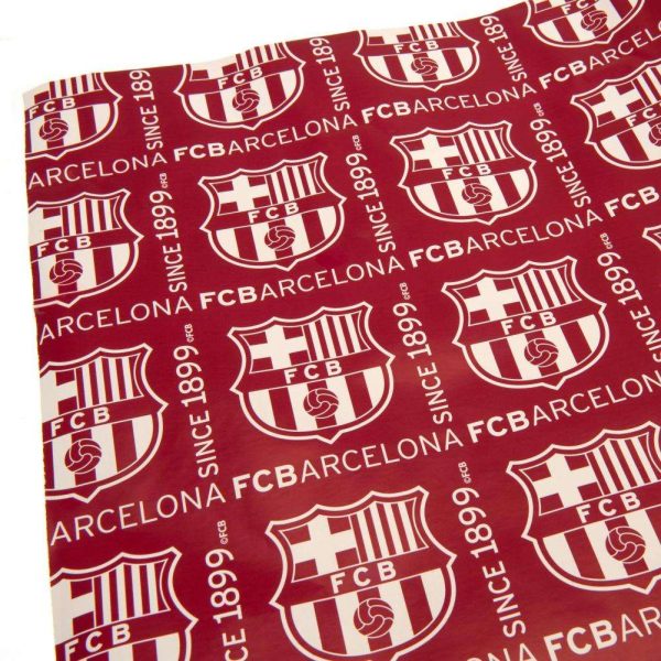 fc barcelona gift wrap x 24