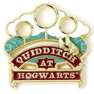 harry potter golden snitch sliding pin badge