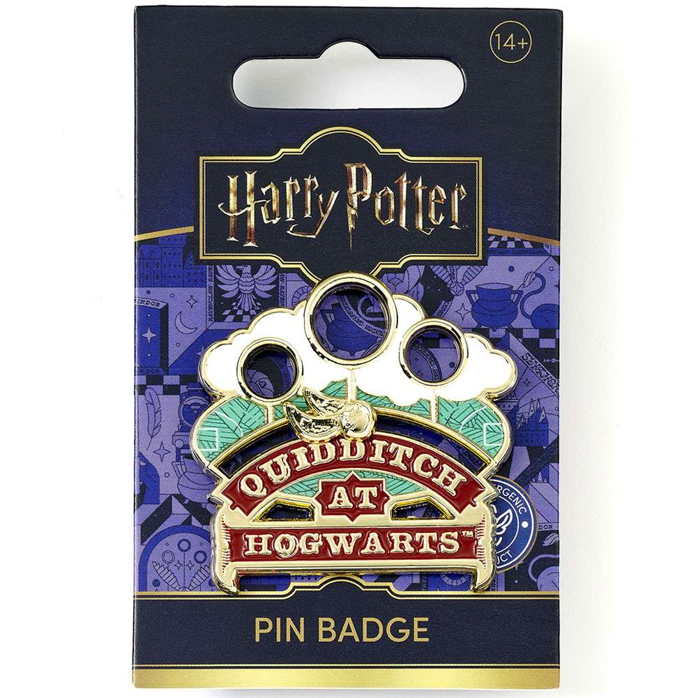 harry potter golden snitch sliding pin badge