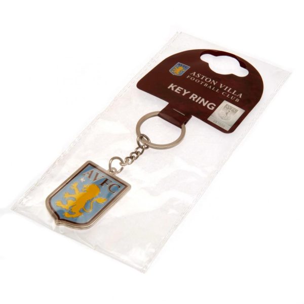 aston villa fc crest keyring