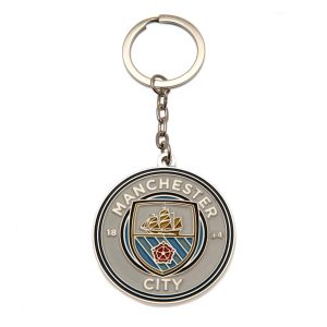 manchester city fc crest keyring