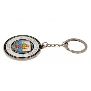 manchester city fc crest keyring