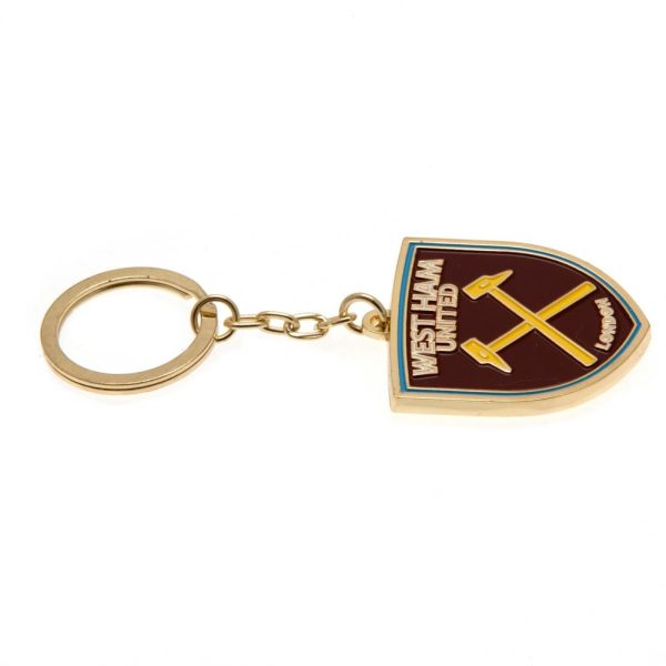 west ham united fc crest keyring