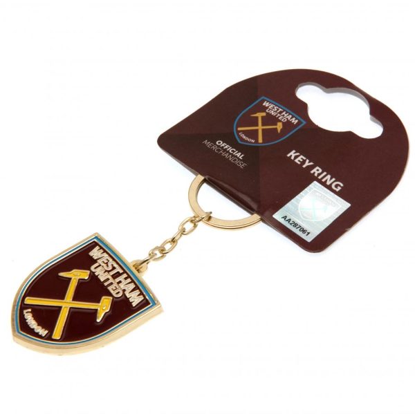 west ham united fc crest keyring