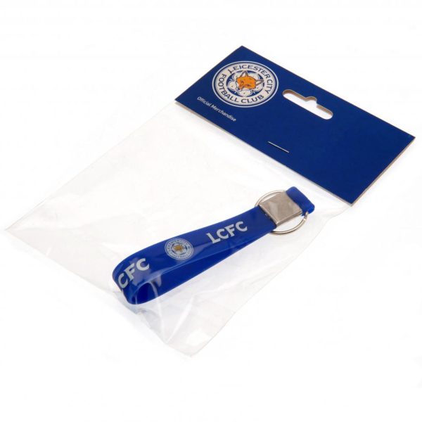 leicester city fc silicone keyring