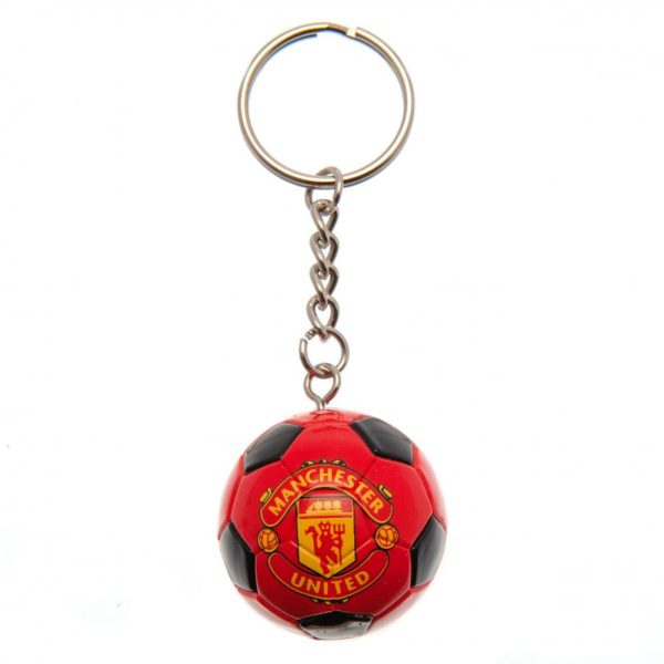manchester united fc football keyring