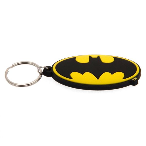 batman logo pvc keyring