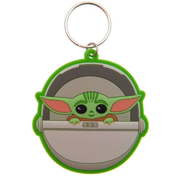 star wars: the mandalorian grogu pvc keyring