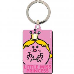 little miss princess metal keyring