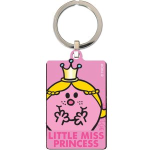 little miss princess metal keyring