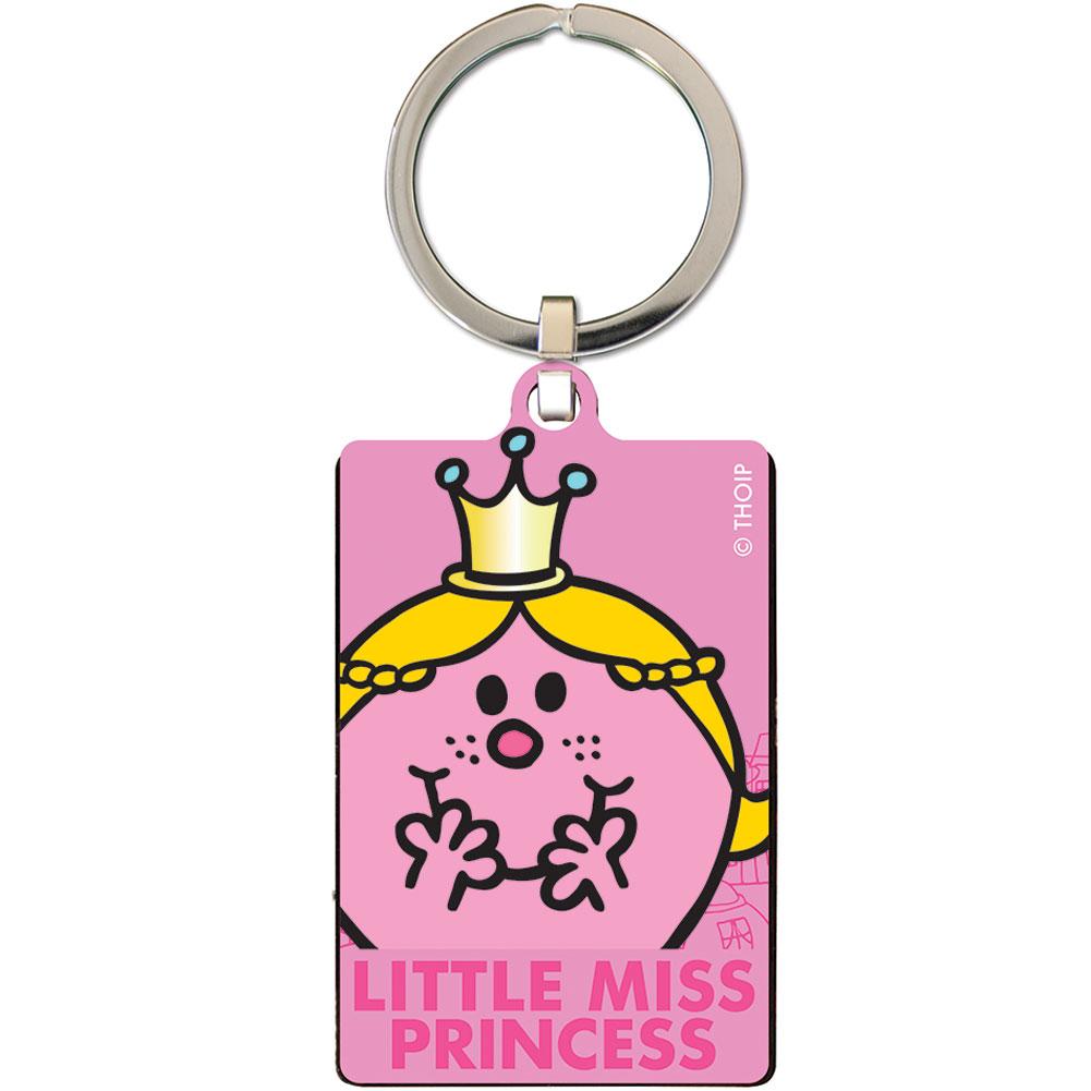little miss princess metal keyring