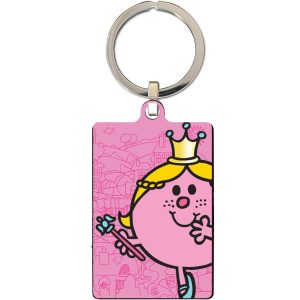 little miss princess metal keyring