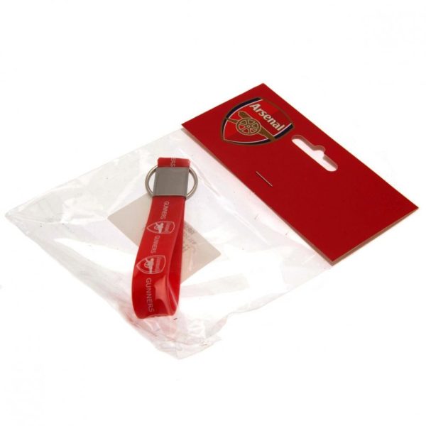 arsenal fc silicone keyring