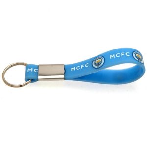 manchester city fc silicone keyring