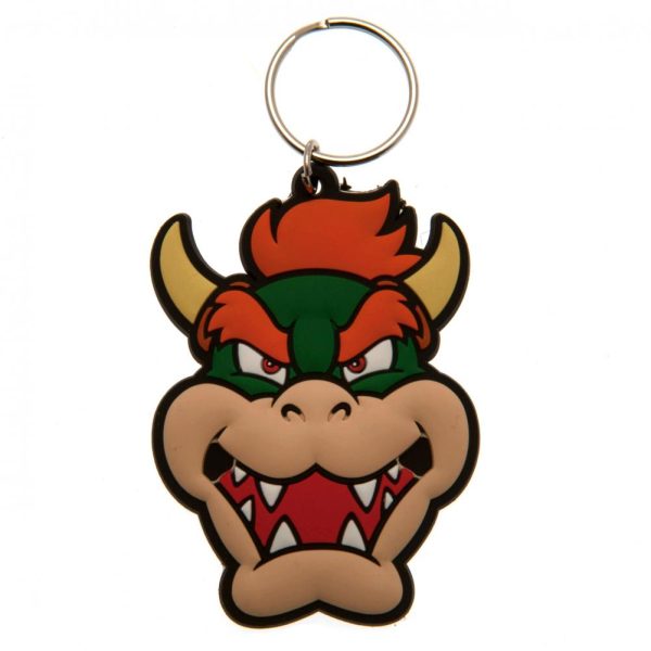 super mario bowser pvc keyring