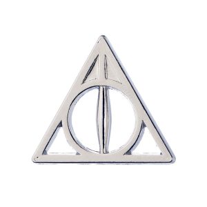 harry potter badge deathly hallows