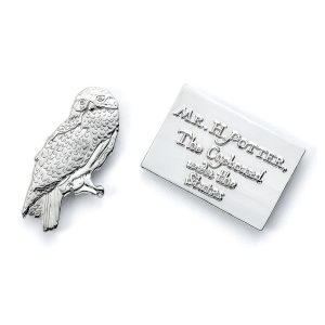 harry potter badge hedwig owl & letter