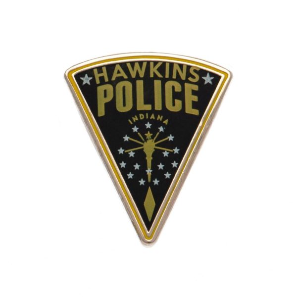 stranger things hawkins police pin badge