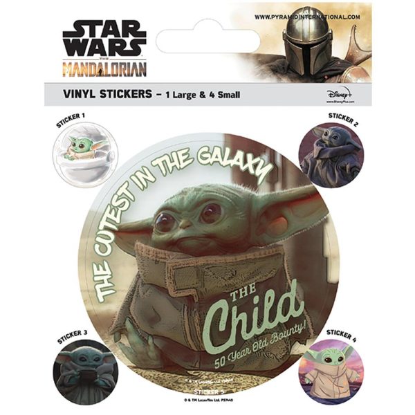 star wars: the mandalorian grogu stickers