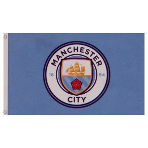 manchester city fc core crest flag