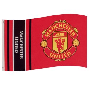 manchester united fc wordmark flag