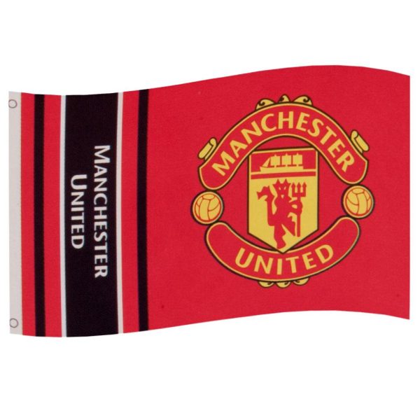 manchester united fc wordmark flag