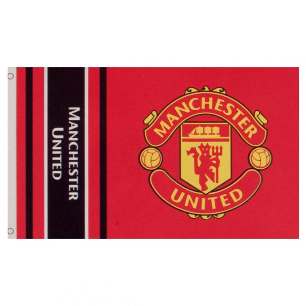 manchester united fc wordmark flag