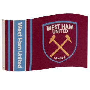 west ham united fc wordmark flag