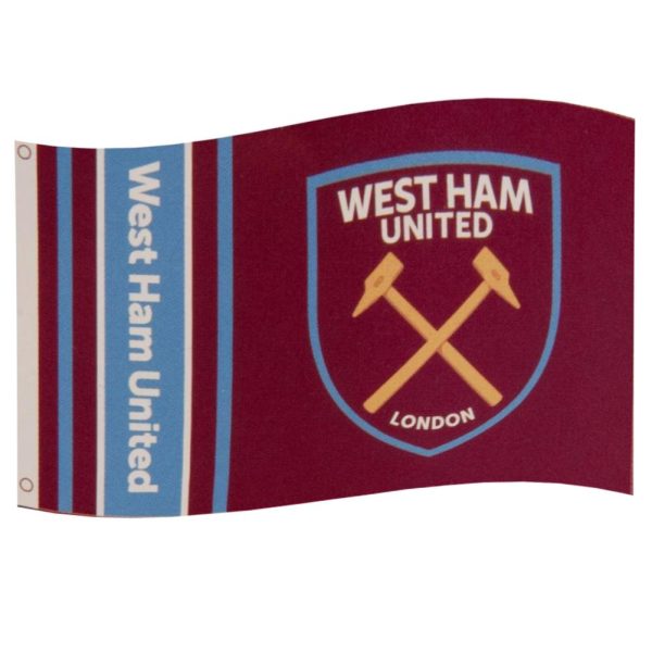 west ham united fc wordmark flag