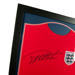 england fa sir geoff hurst signed shirt (framed)