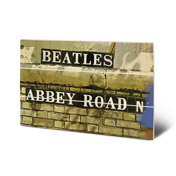 the beatles abbey road wood print