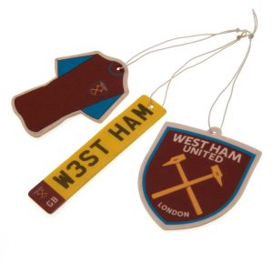 west ham united fc 3pk air freshener