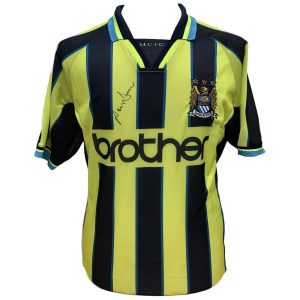 manchester city fc dickov signed shirt