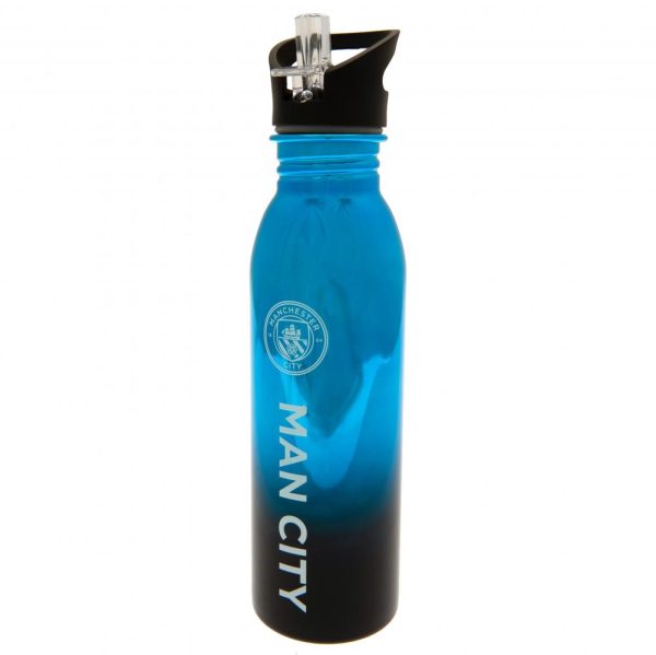 manchester city fc uv metallic drinks bottle