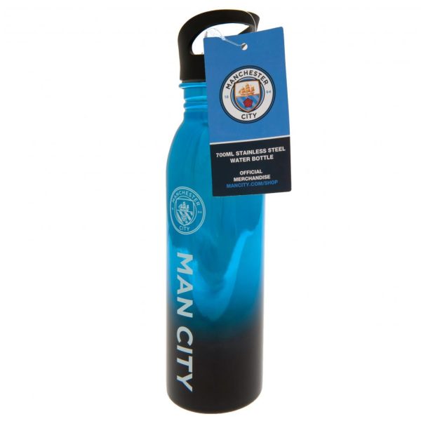 manchester city fc uv metallic drinks bottle