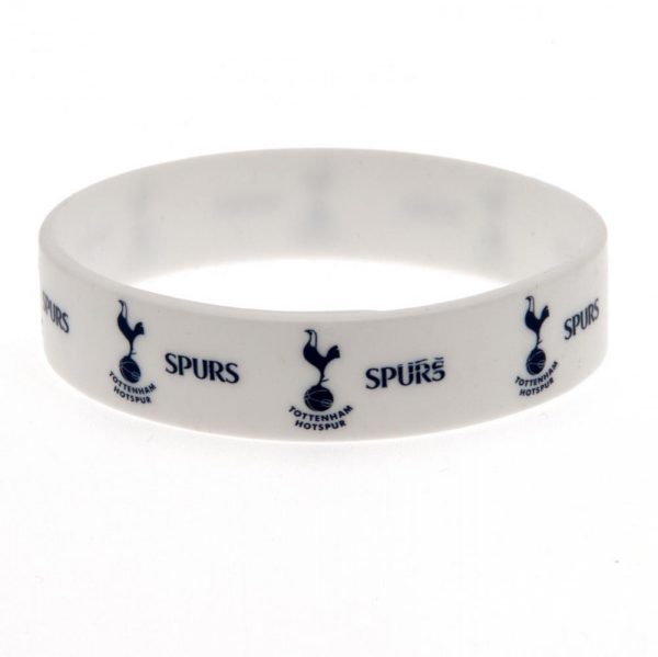 tottenham hotspur fc white silicone wristband