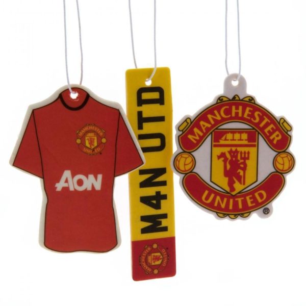 manchester united fc 3pk air freshener